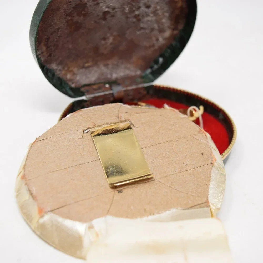 VTG 18 KT Gold Plated Mother of Pearl Cuff Links Money Clip Tie Tack Clasp Set